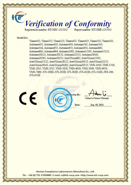 চীন Hoyamo and Sinowon Inc সার্টিফিকেশন