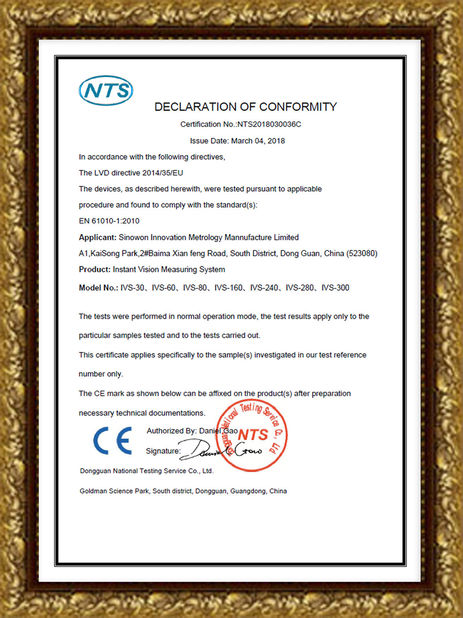 চীন Hoyamo and Sinowon Inc সার্টিফিকেশন